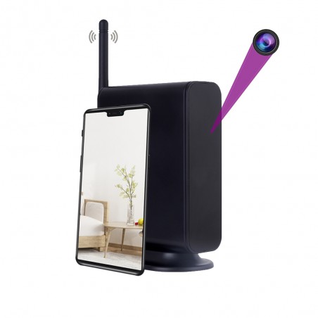Fake WIFI router with real camera Full HD motion detection