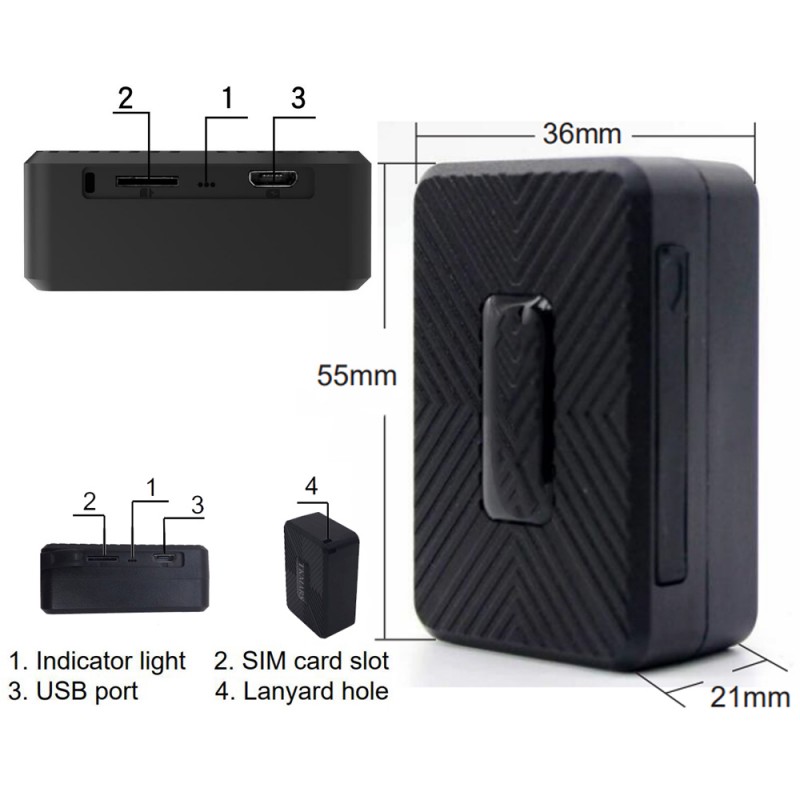 Small 4G GPS tracker up to 25 days of tracking