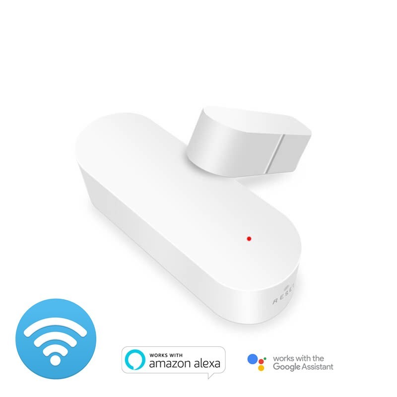 Door opening sensor connected and compatible with Alexa and Google