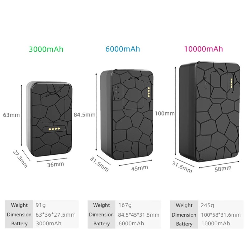 Traceur GPS 4G étanche aimanté avec micro 100 jours