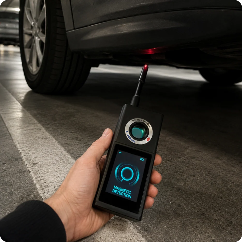 Détecteur de caméras cachées, micros et GPS