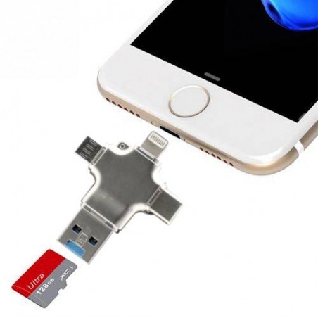 Lecteur carte Micro SD compatible iPhone Android