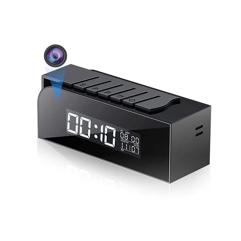 Golf Bijdrage ornament WIFI Full HD camera in a clock with motion detection and night vision