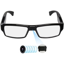 Glasses with shop camera and microphone