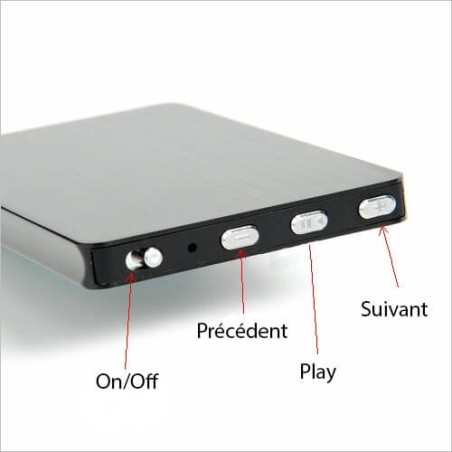 Micro enregistreur vocal longue autonomie 80h et 160h en détection