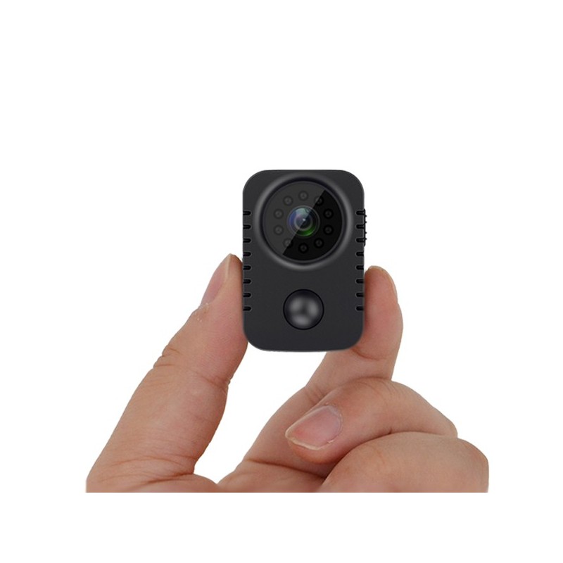 Caméra Espion Sans Fil WiFi 2MP Mini Nanny Caméra Vision Nocturne Audio Unidirectionnel Stockage SD/Cloud - Appareil Photo
