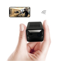 Caméra espion WIFI connectée à distance très longue autonomie détection de mouvement PIR
